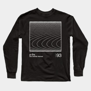 µ-Ziq / Minimalist Graphic Artwork Fan Design Long Sleeve T-Shirt